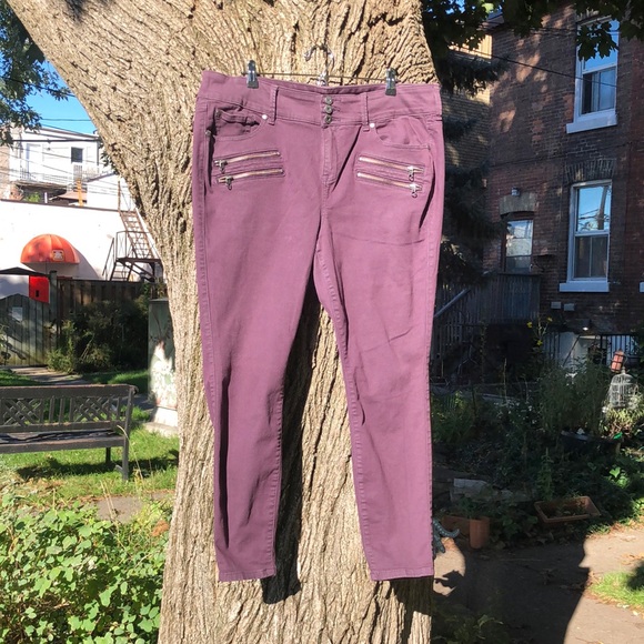 NWOT Purple Torrid 18R Jeggings - Picture 2 of 11